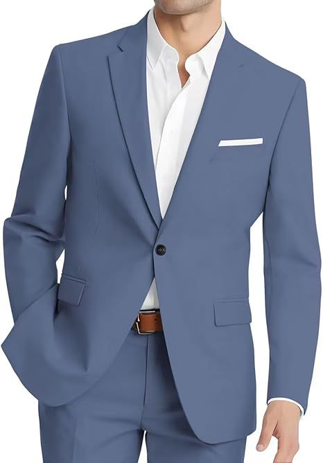Mens Korean-style Slim-fit Two-piece Suit