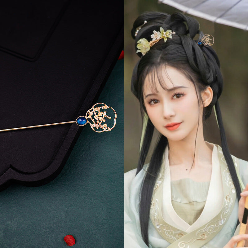 Ancient Style Han Chinese Clothing Handmade Updo Alloy Hairpin Hairpin