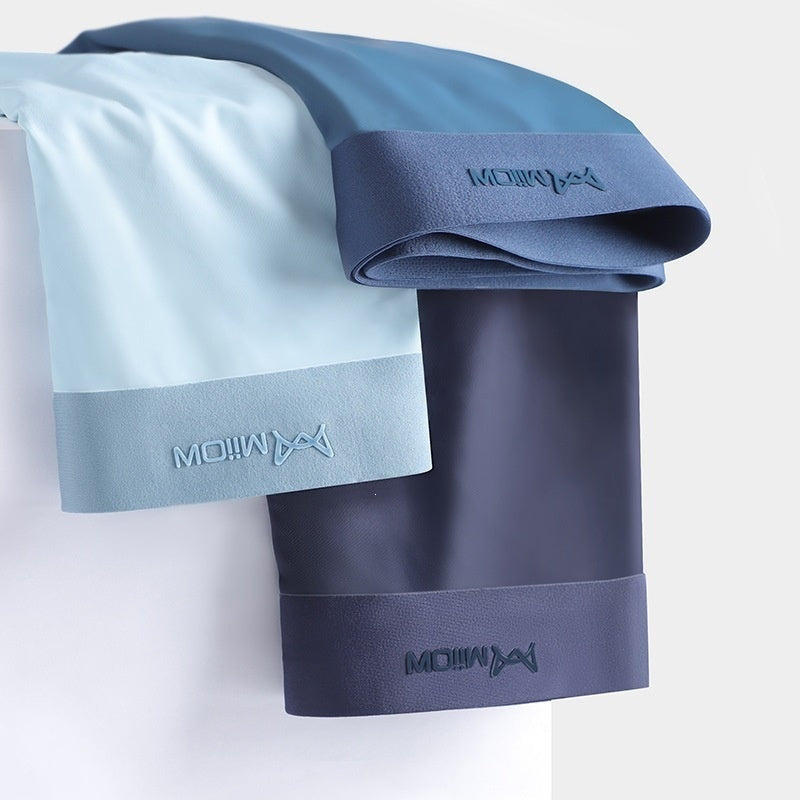Mens Underwear Ice Silk For The Crotch Area