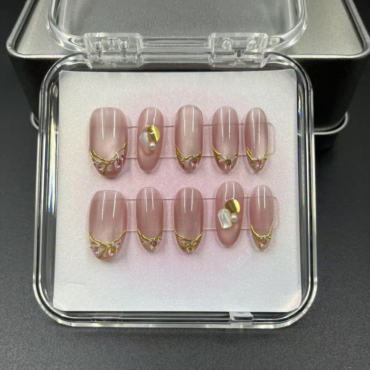 1045- Handmade press on nails fake nails removable