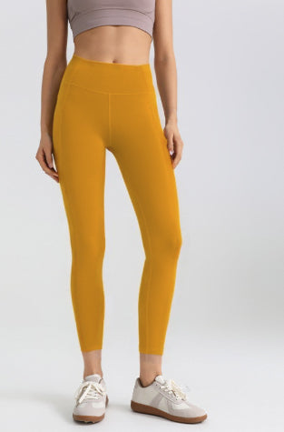 Mesh Side-pocket Stretchy Athletic Leggings