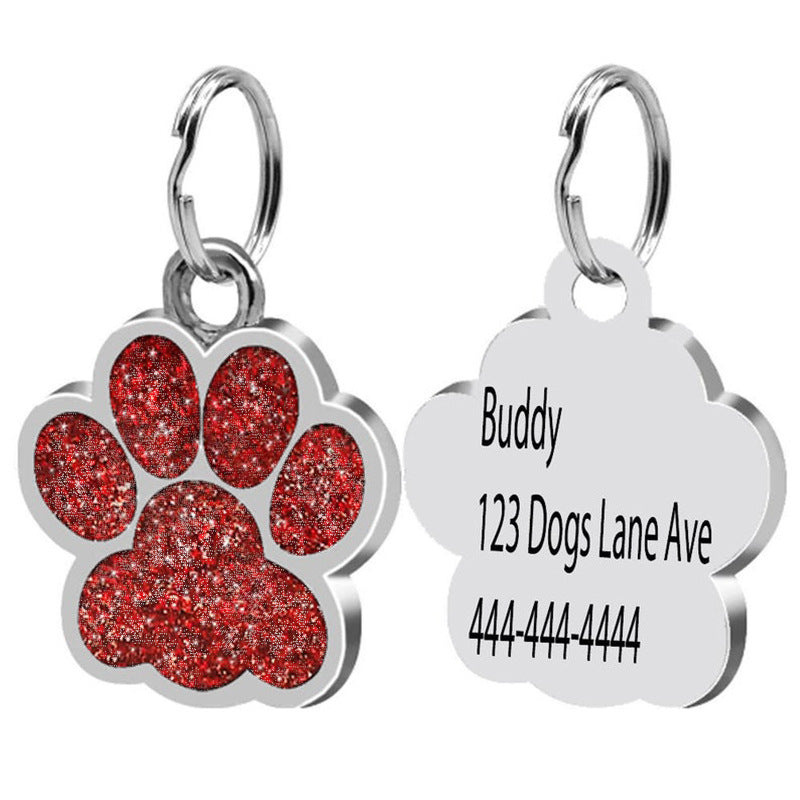 Pet Lover Gift Custom Dog Tag Personalized Flash
