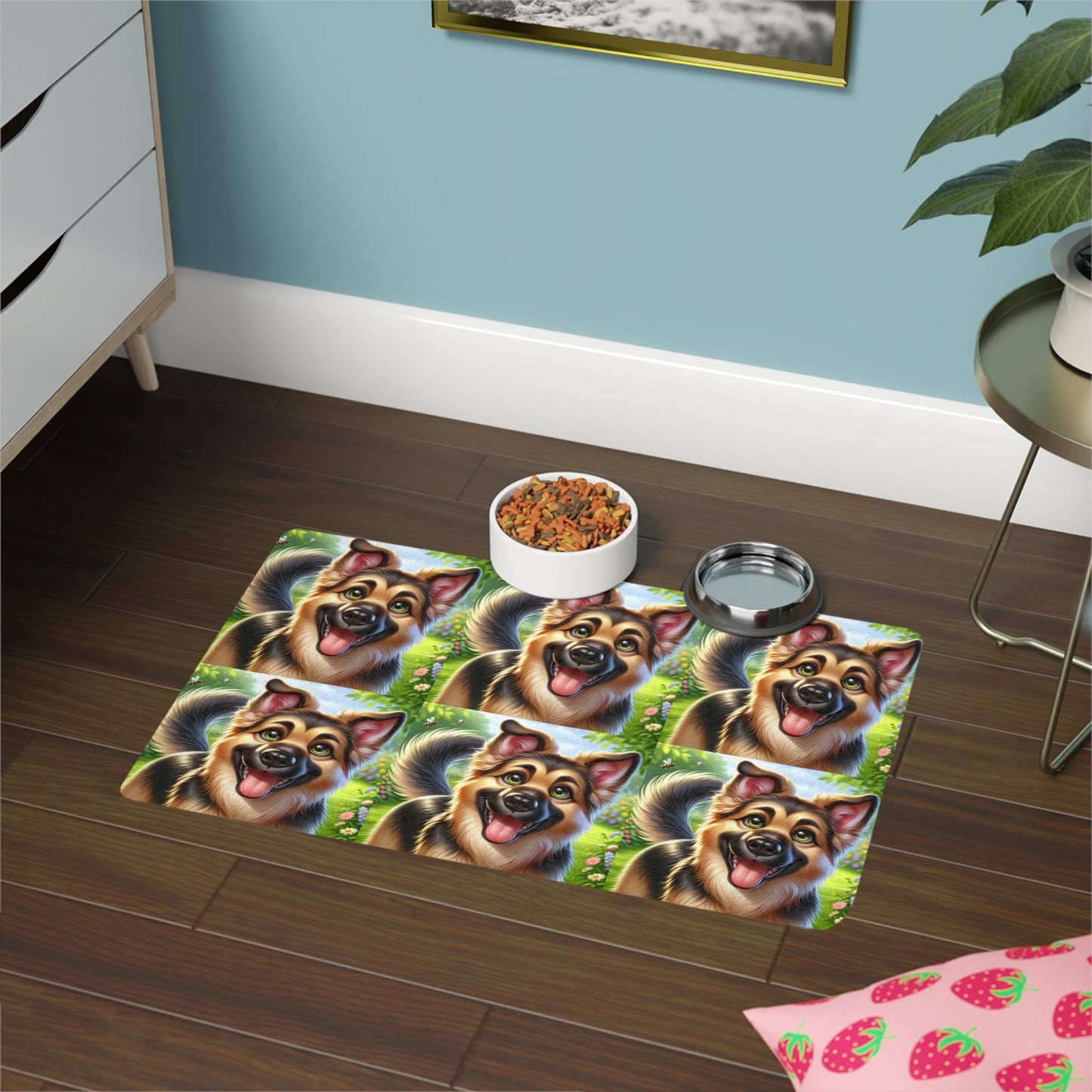 Tapis antidérapant pour animaux de compagnie – Tapis d'alimentation étanche pour chiens
