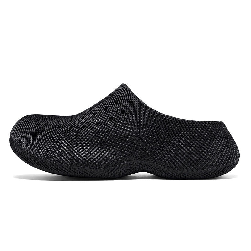 Outerwear 3D-textured Squishy-soft Closed-toe Slippers