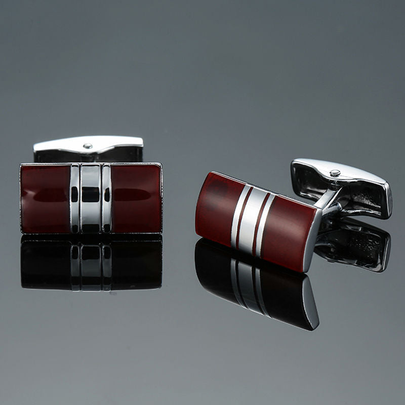 Vintage Pattern Cube Cufflinks