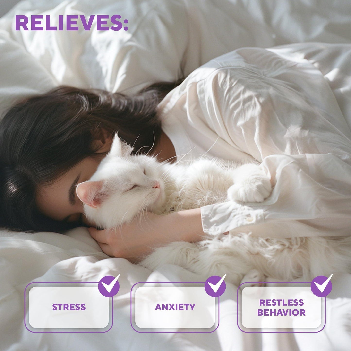Cat Calming Pheromone Diffuser Anti-Anxiety for Cats & Dogs