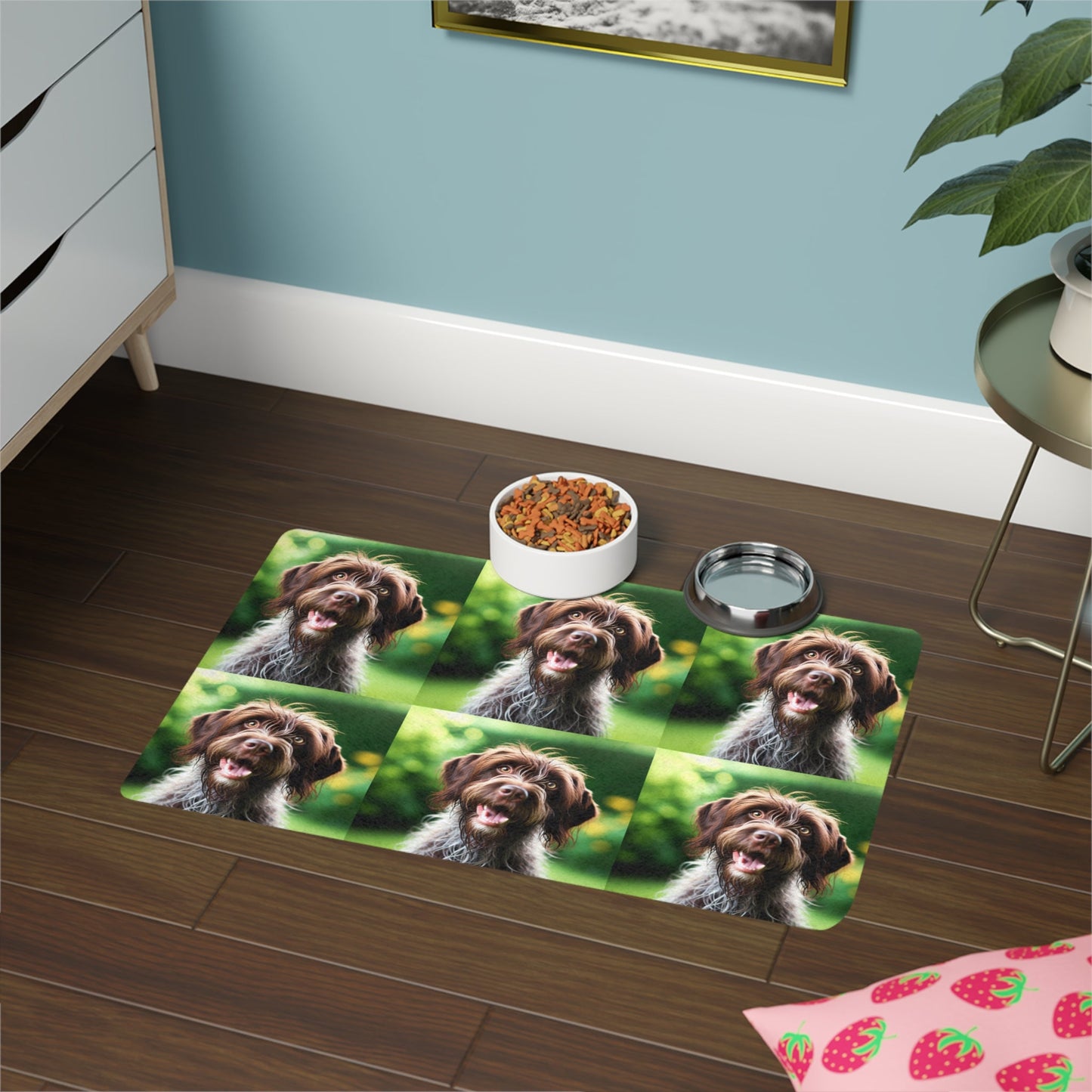 Tapis antidérapant pour animaux de compagnie – Tapis d'alimentation étanche pour chiens