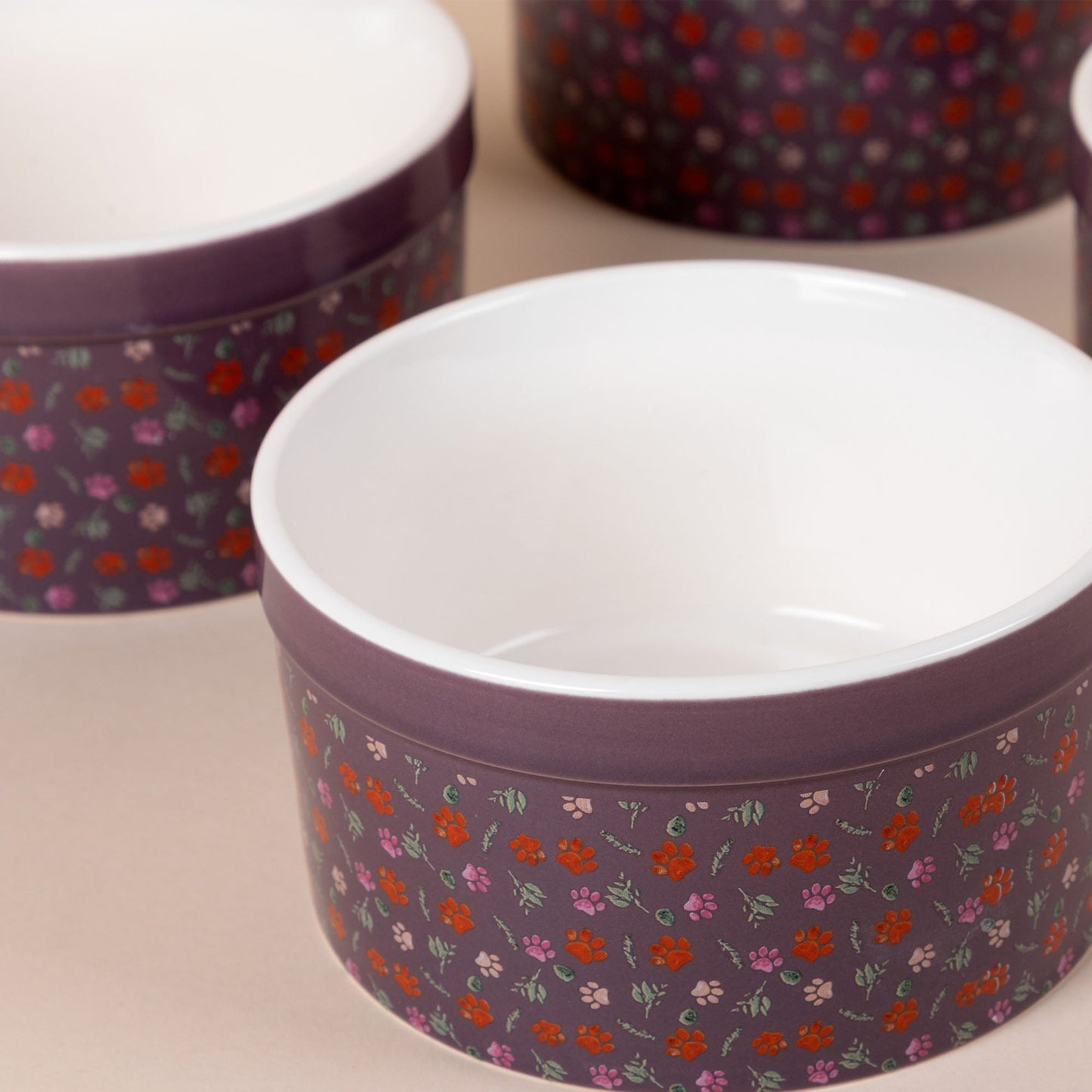 Paw Print Large Oven-Safe Ramekin - Set of 4 - 14oz
