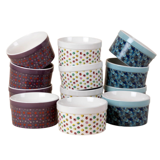 Paw Print Large Oven-Safe Ramekin - Set of 4 - 14oz
