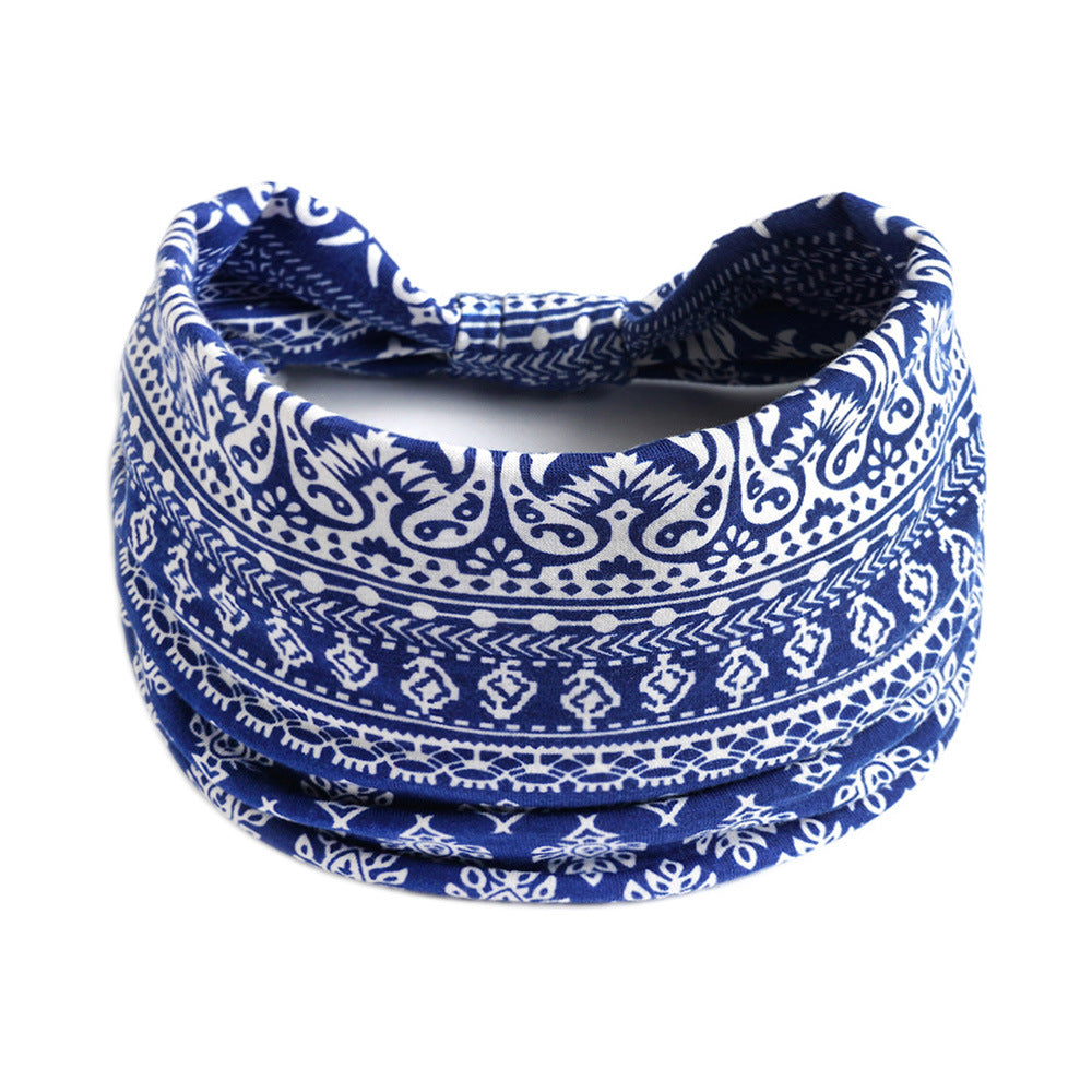 Bohemian Cashew Yoga Sports Headband Antiperspirant Absorbent Elastigirl