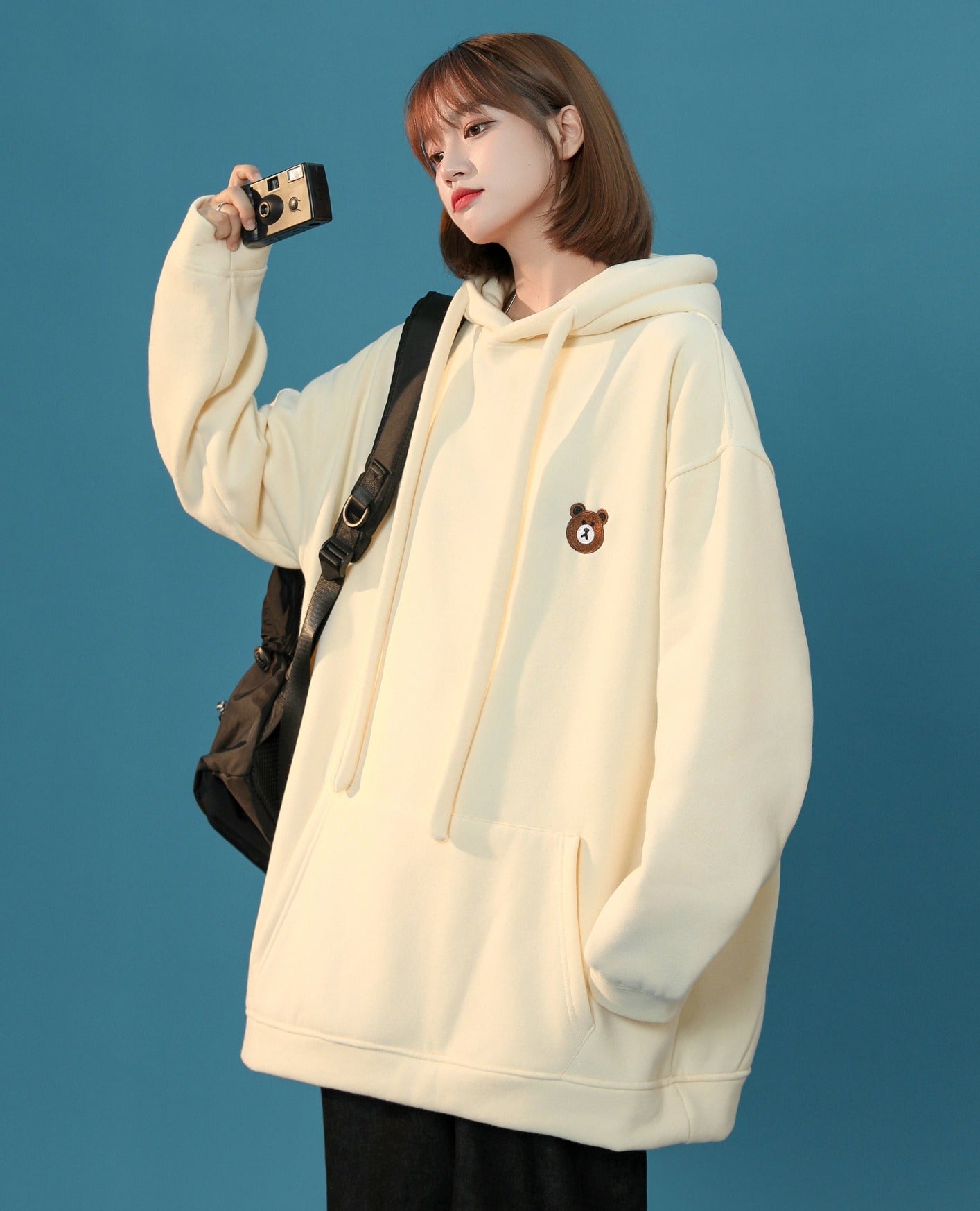 Damen-Teddy-Kapuzenpullover Classic