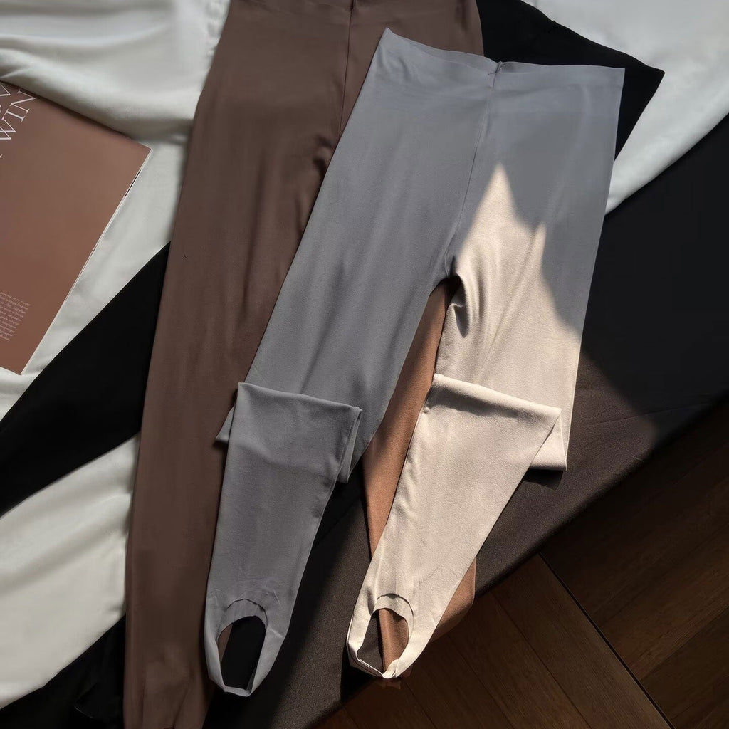 Women's High-Waist Yoga Thin Seamless Ankle-Length Shark Leggings