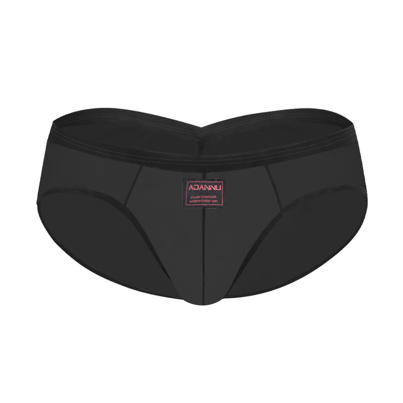 V-shaped Pleated Sexy Hip-lifting Briefs Ultra-thin U Contour Pouch