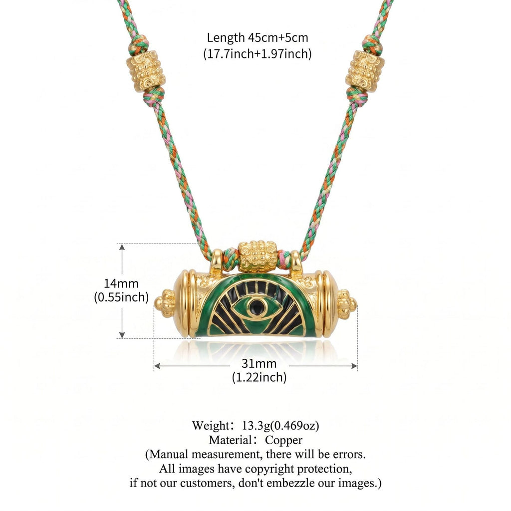 Evil Eye Kaleidoscope Necklace Clavicle Chain