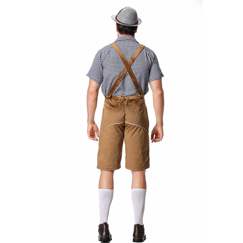 Beer Festival Clothing Shirt Overalls Denim Hat Suit Men