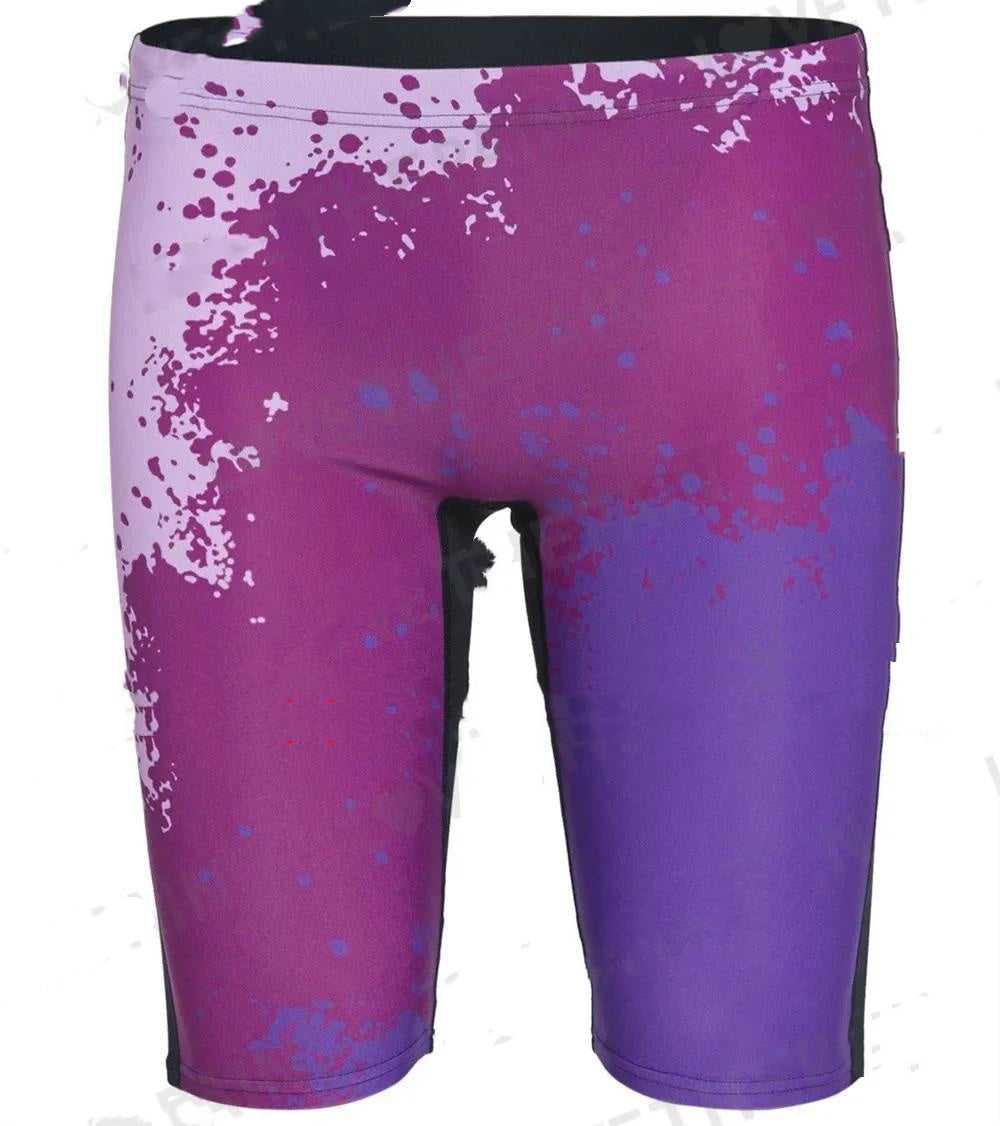 Men's Swimming Trunks Professional Waterproof Quick-drying Long Sports