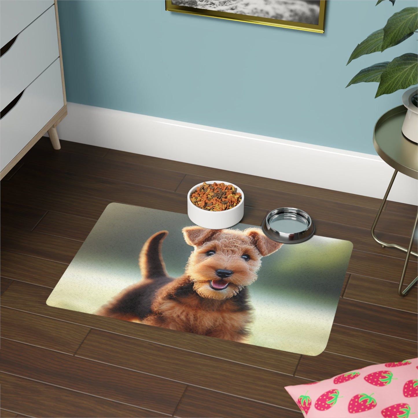 Tapis antidérapant pour animaux de compagnie – Tapis d'alimentation étanche pour chiens