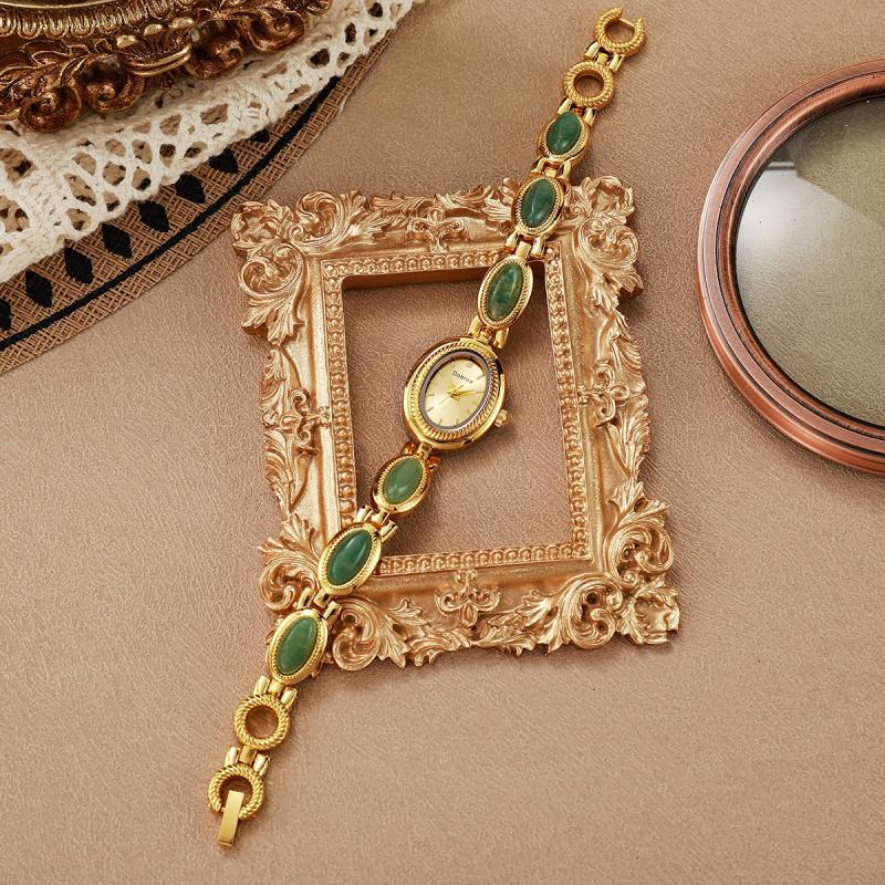 Natural Dongling Stone And Tigers Eye Stone Bracelet