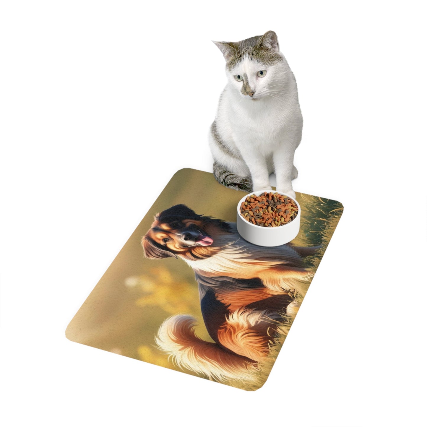 Tapis antidérapant pour animaux de compagnie – Tapis d'alimentation étanche pour chiens