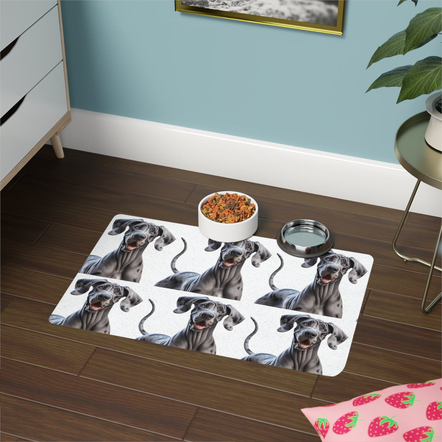 Tapis antidérapant pour animaux de compagnie – Tapis d'alimentation étanche pour chiens