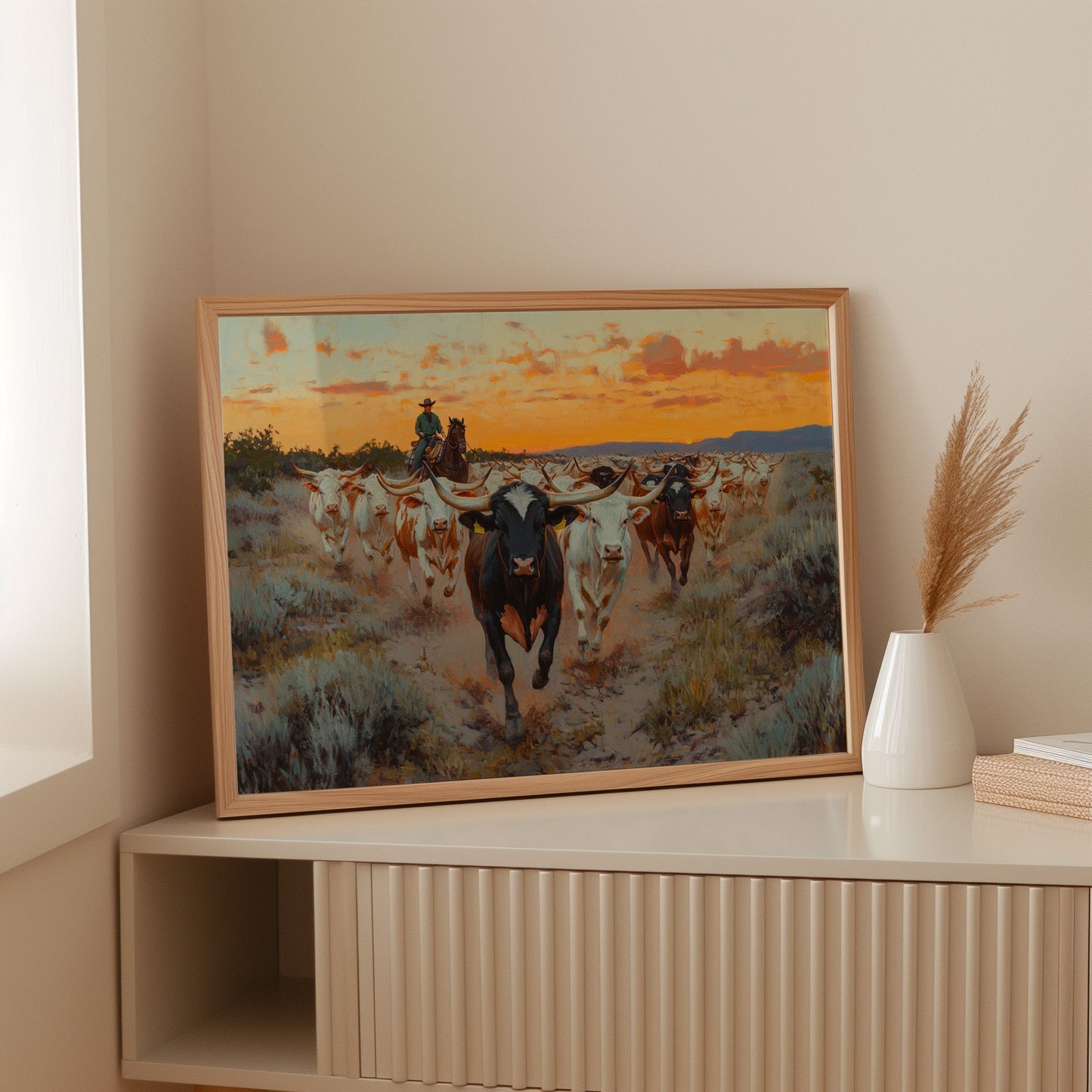 Longhorn Drive au coucher du soleil