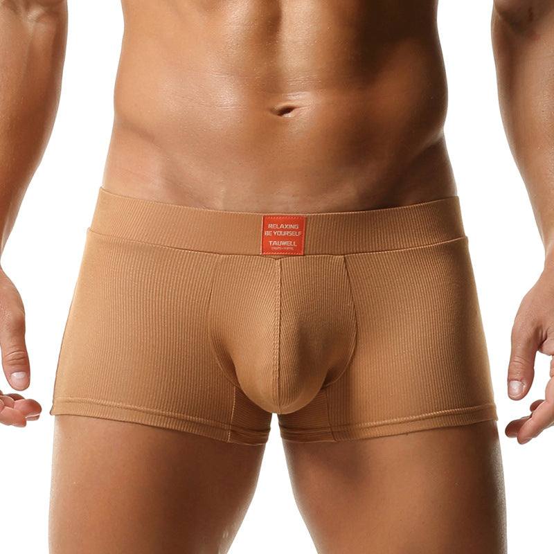 New Style Boxer Briefs Comfortable Mid-to-high Waist Solid Color Minimalist Design