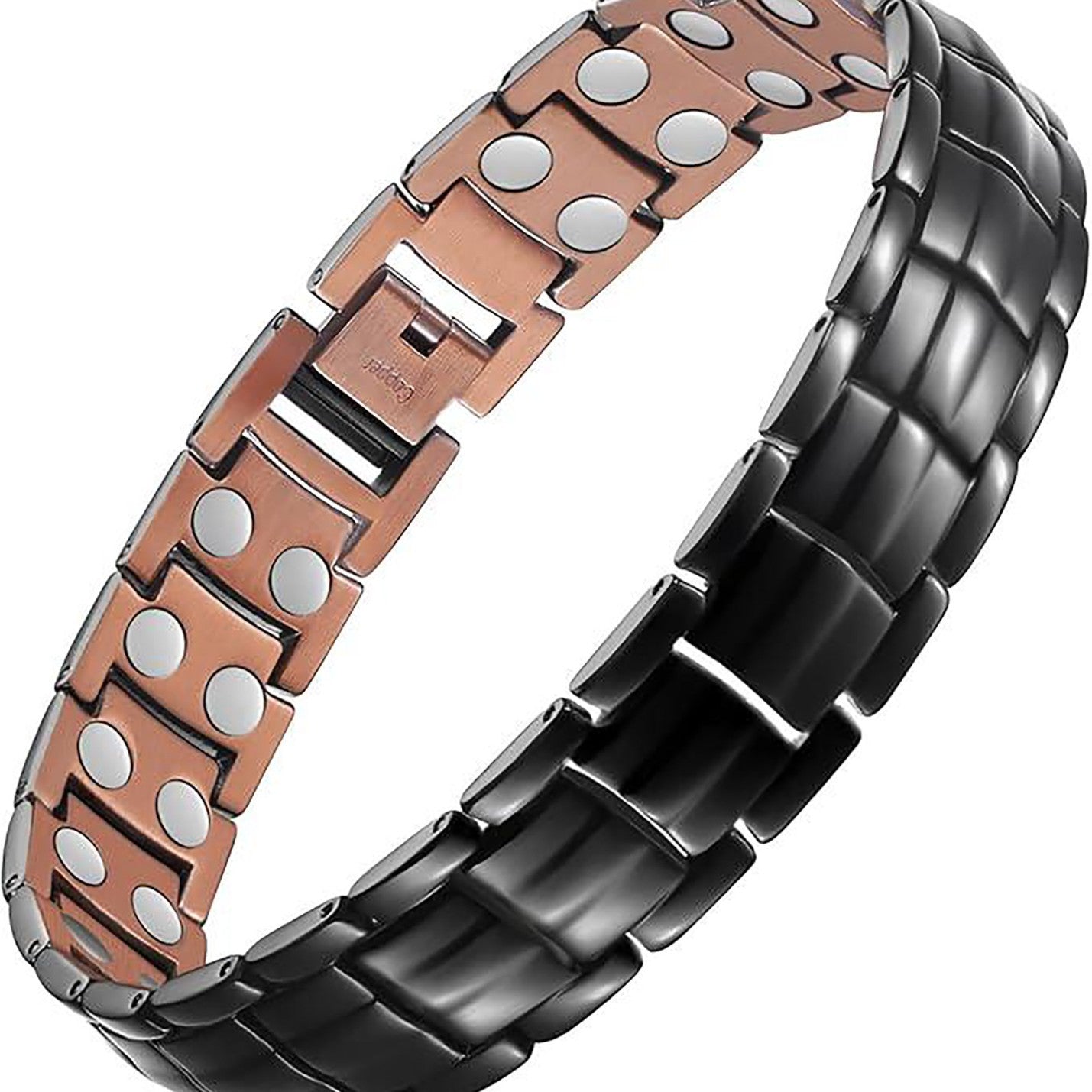 European And American-style Magnetized Pure Copper Bracelet For Men