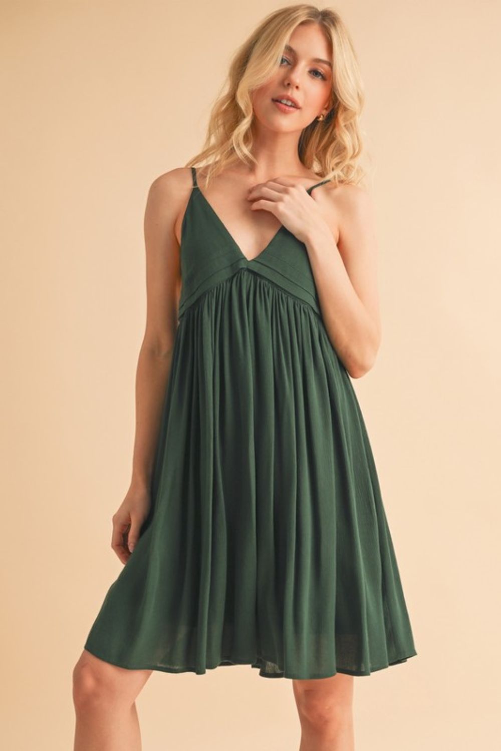 New Summer Ruched Plunge Mini Cami Dress For Women – Chic, Romantic, Flattering & Alluring for Night Outs