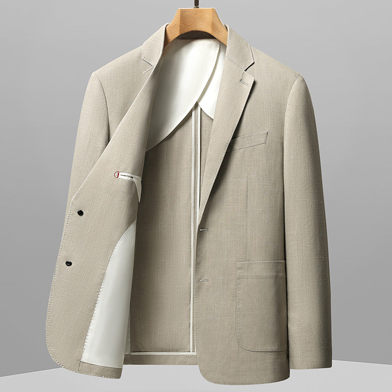 Men's Casual Suit Korean-Style Slim-Fit Single-Breasted Blazer Top
