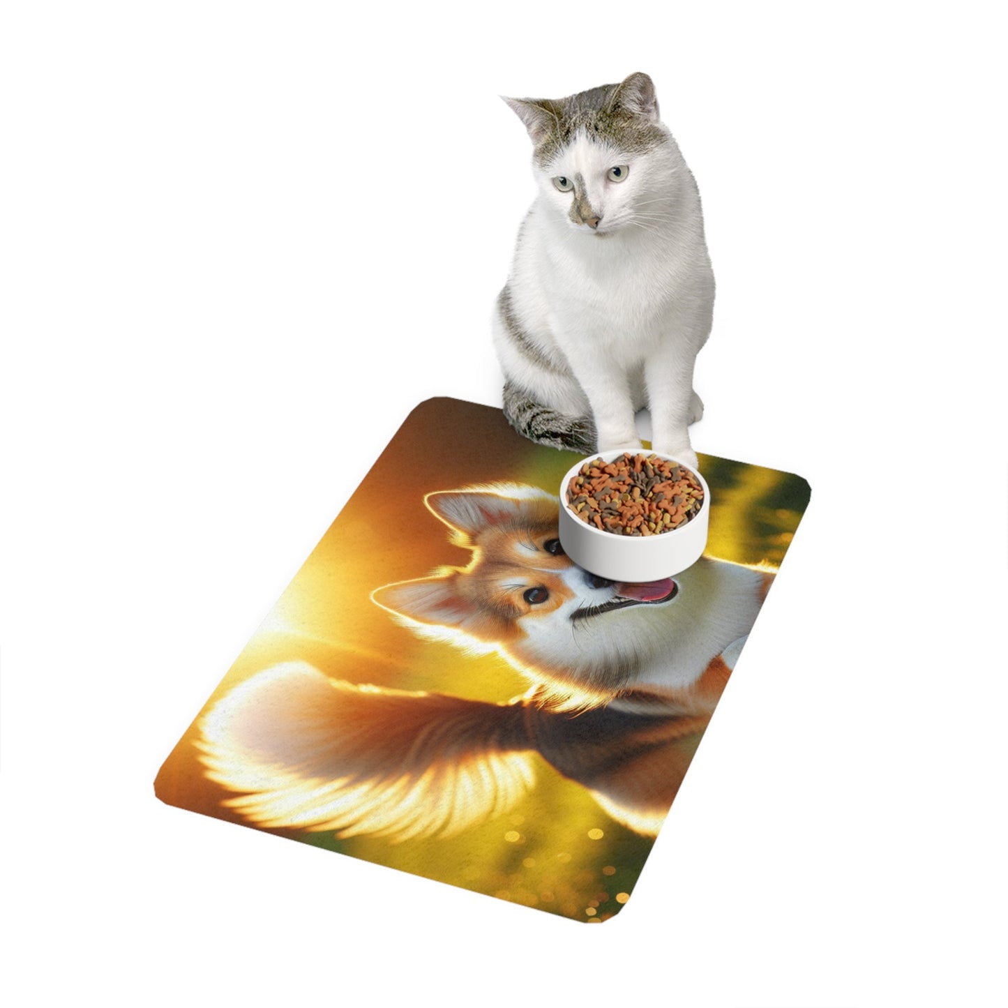 Tapis antidérapant pour animaux de compagnie – Tapis d'alimentation étanche pour chiens