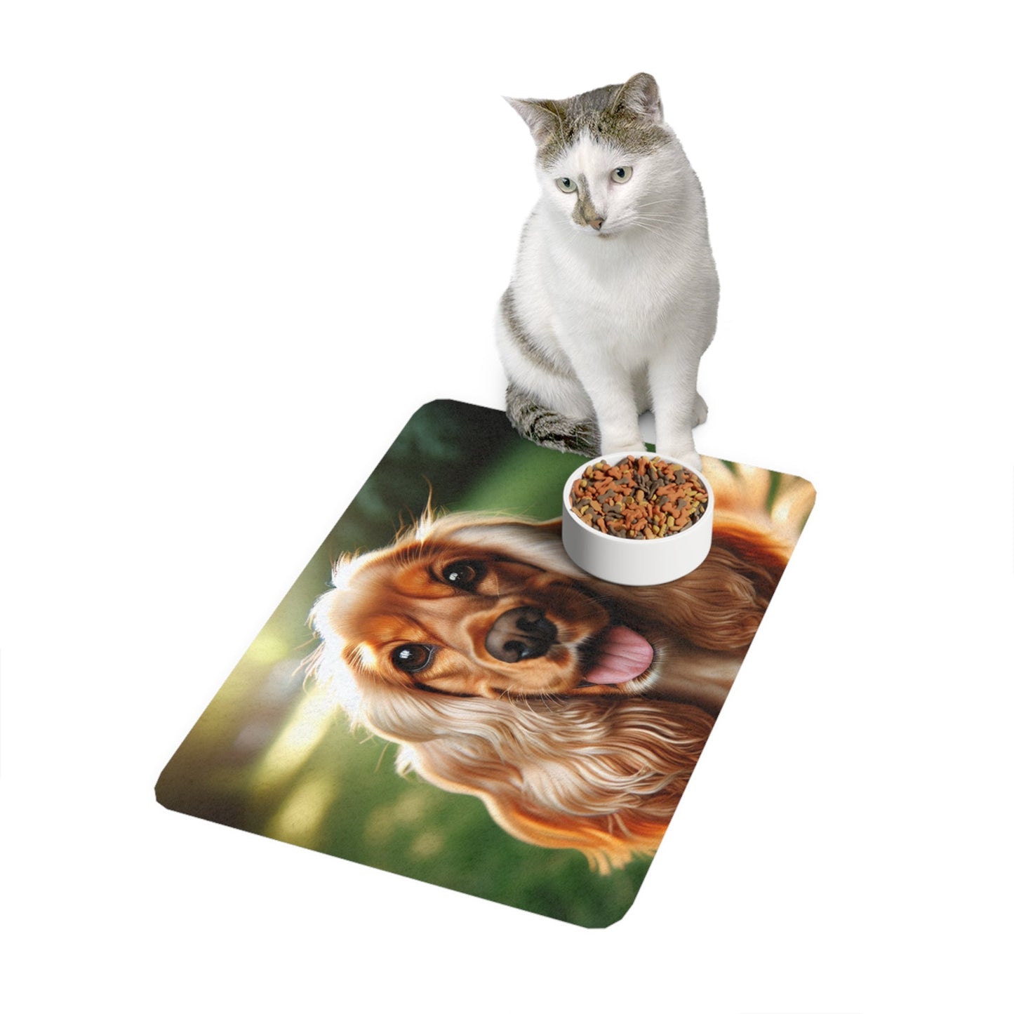 Tapis antidérapant pour animaux de compagnie – Tapis d'alimentation étanche pour chiens