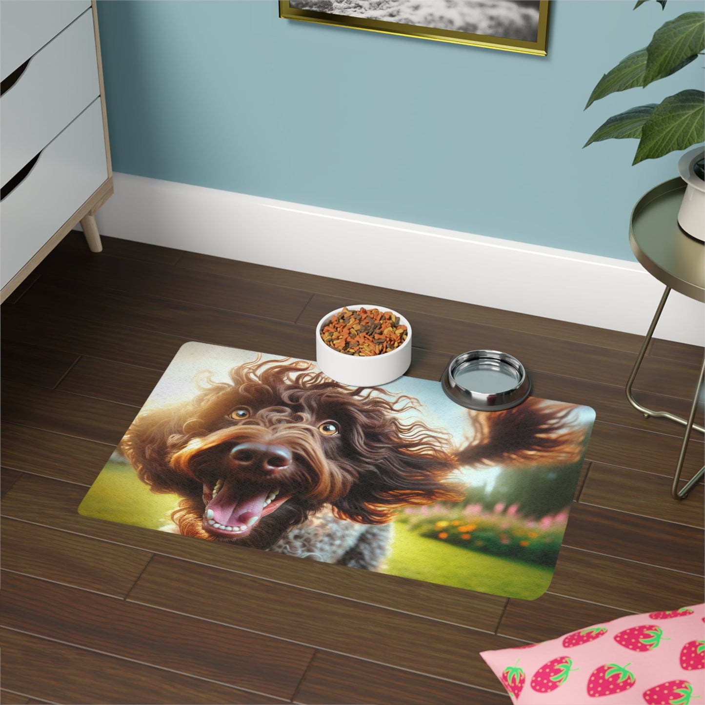 Tapis antidérapant pour animaux de compagnie – Tapis d'alimentation étanche pour chiens