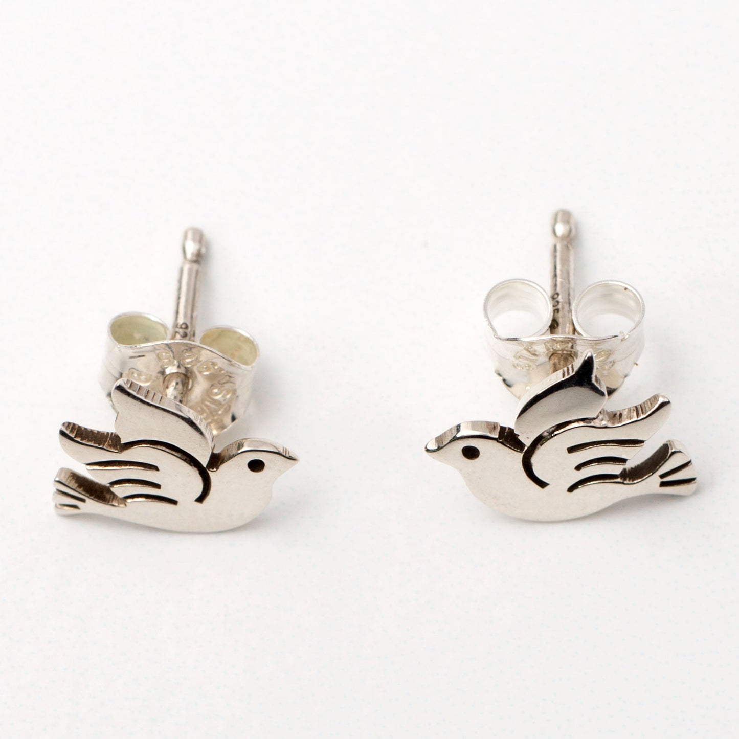 Dove Silhouette Sterling Earrings