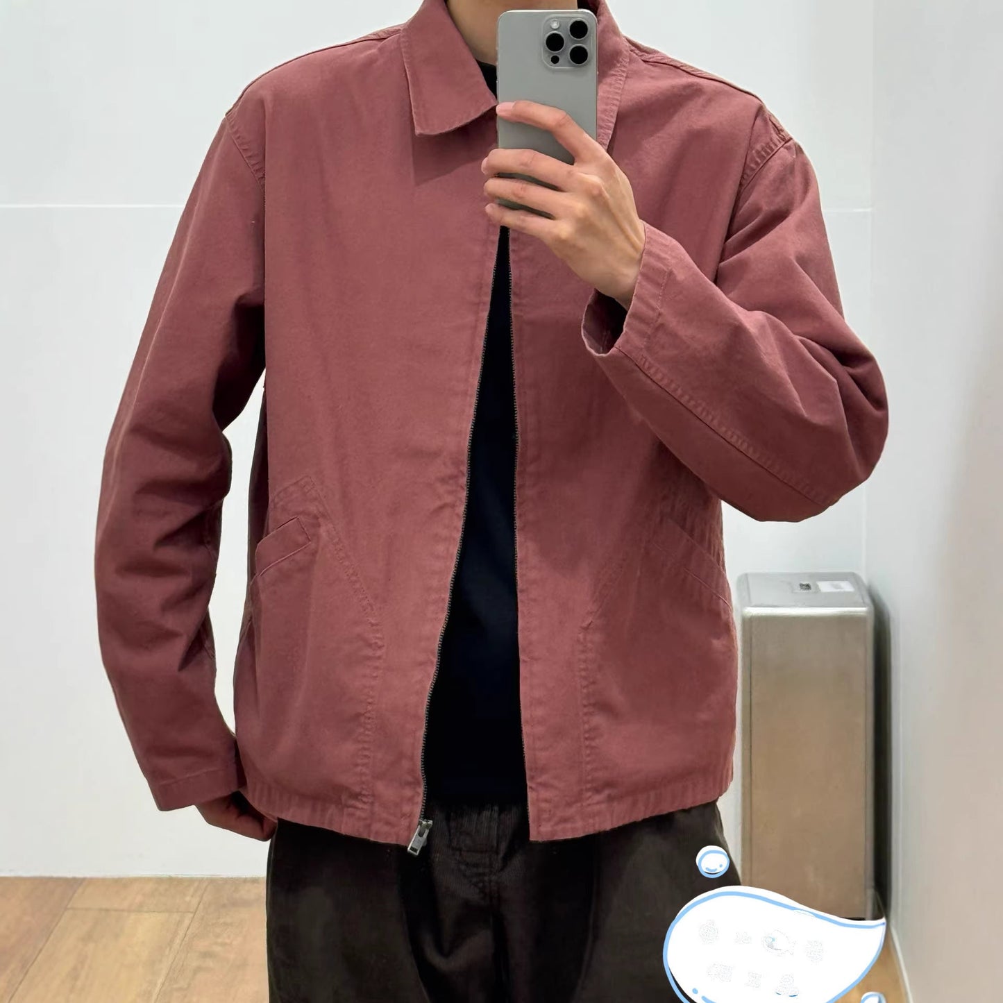 Mens Casual Zip-up Jacket