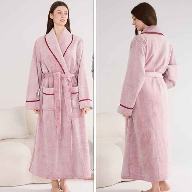 Thick Night-robe Flannel Couple Models