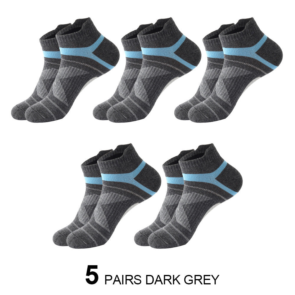 Short Cotton Socks Sweat-absorbent And Odor-resistant Mens Running Sport Socks