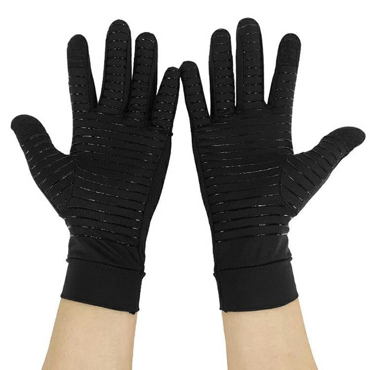 Copper Fiber Pressure Copper Ion Full Finger Touch Screen Gloves