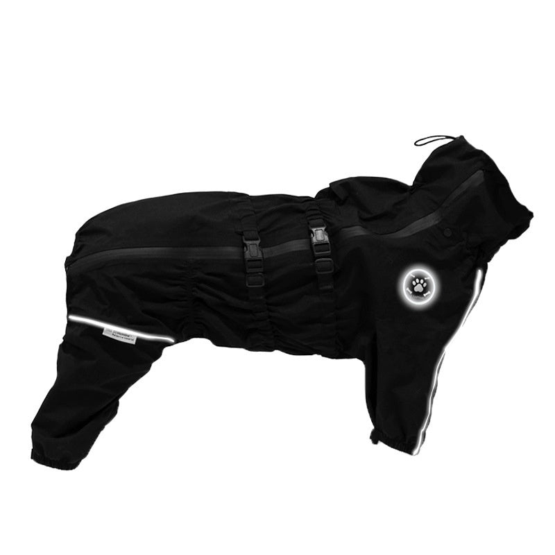 Pet Raincoat Waterproof Four-legged Dog Jacket