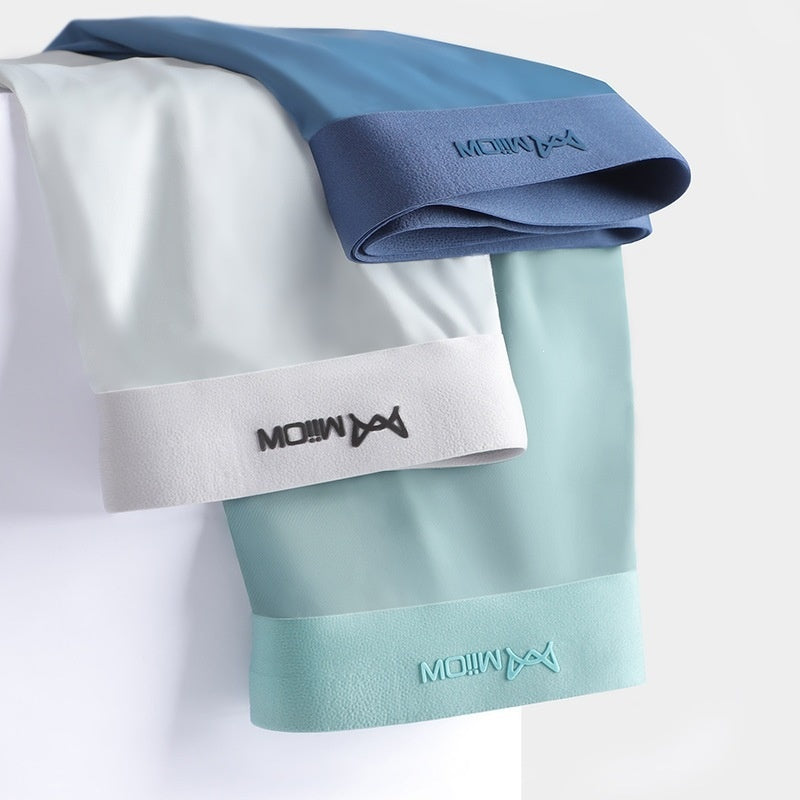 Mens Underwear Ice Silk For The Crotch Area