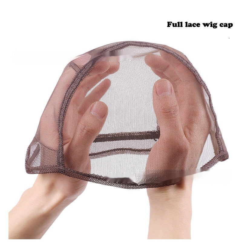 Hand-crocheted Wig Cap With Mesh Base