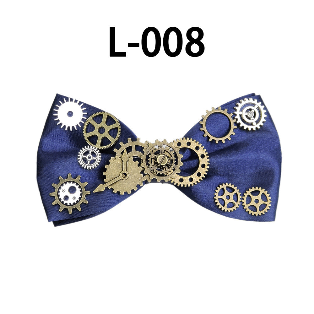Men's Steampunk Fabric Butterfly Bow Tie