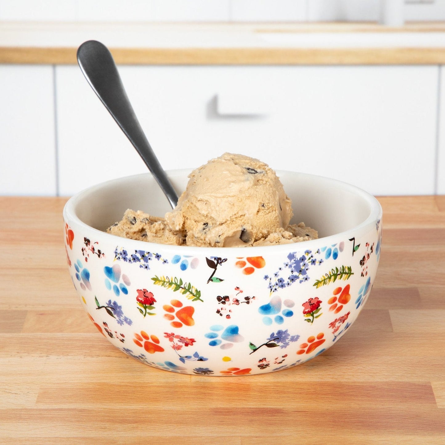 Ceramic Paw Lover Soup or Salad Bowl - Set of 4