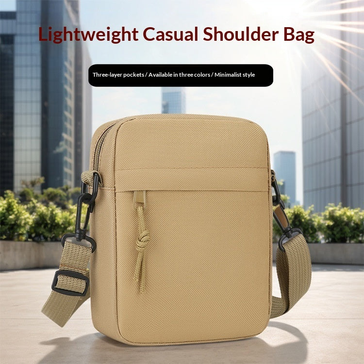 Simple Men's Bag Solid Color Single-shoulder Mini Casual