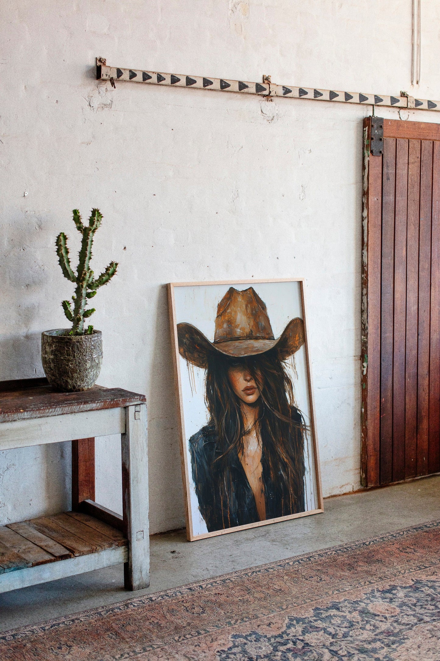 Whiskey Dust – Kühner Western-Cowgirl-Druck