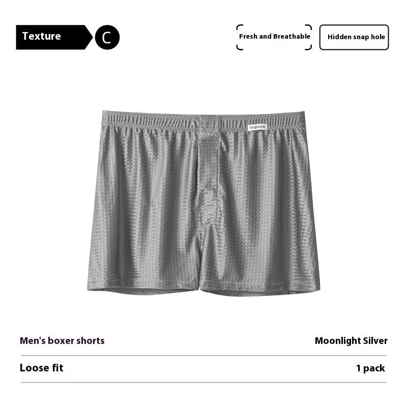 Ice Silk Arrow Pants Nylon Ice Silk Men's Boxers