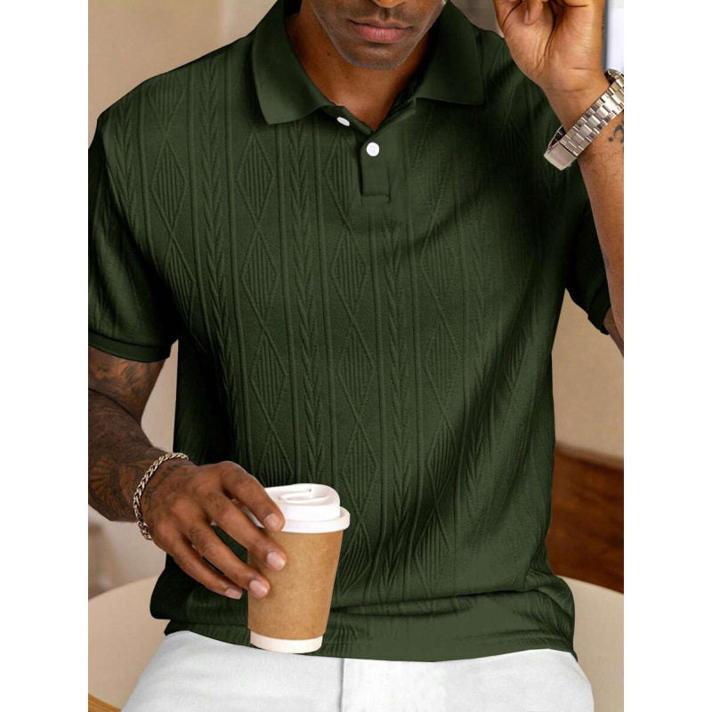 Men's Jacquard Trendy Casual Shirt