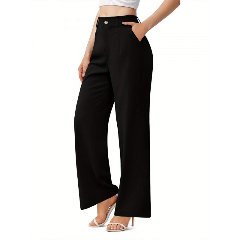 Elegant Womens Suit Pants With Pockets