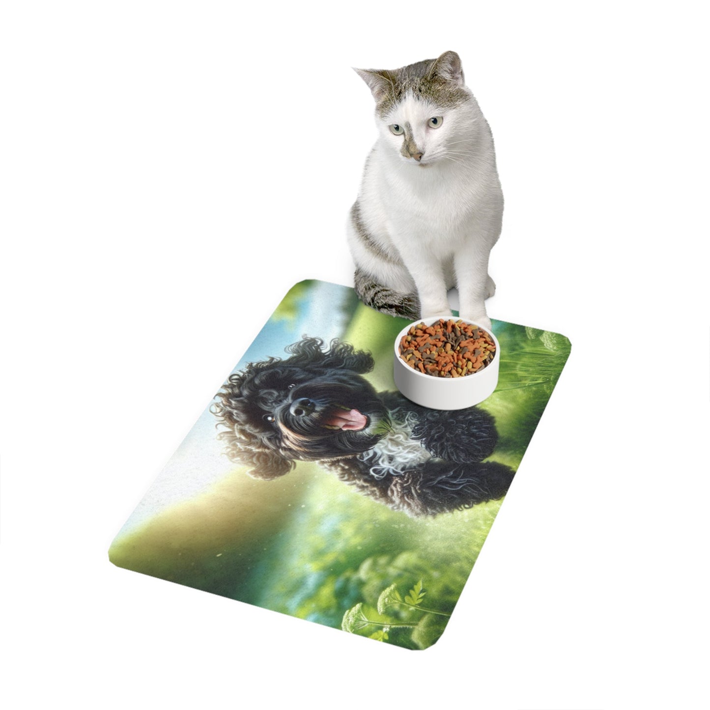 Tapis antidérapant pour animaux de compagnie – Tapis d'alimentation étanche pour chiens