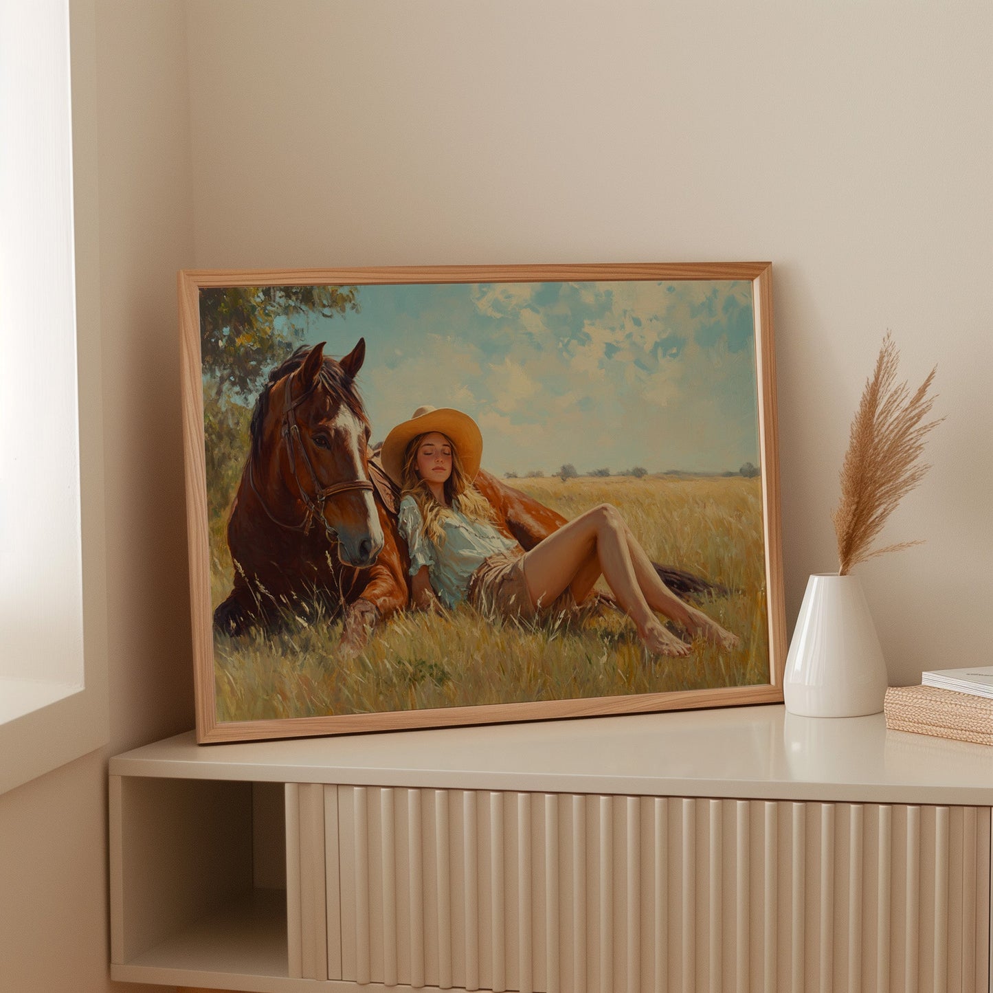 Cowgirl-Tagtraum im Sommergras