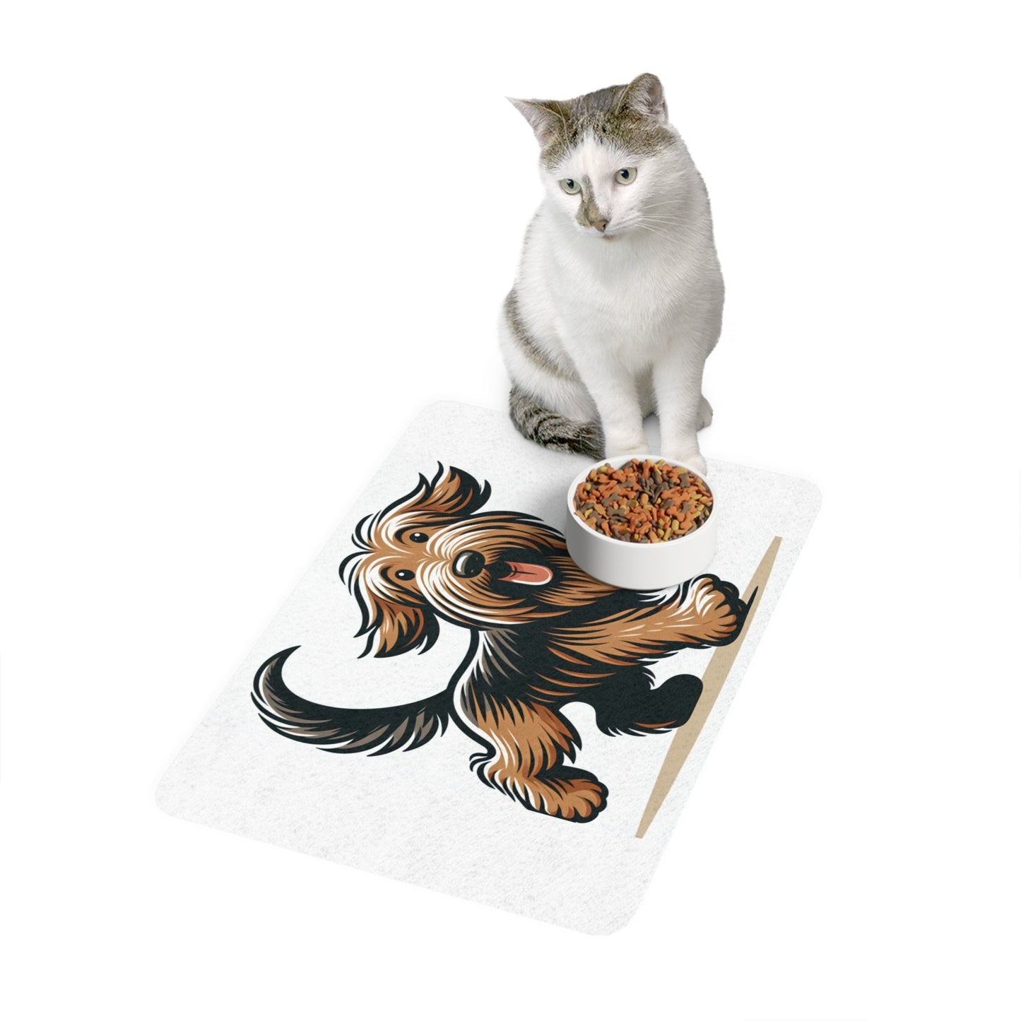 Tapis antidérapant pour animaux de compagnie – Tapis d'alimentation étanche pour chiens